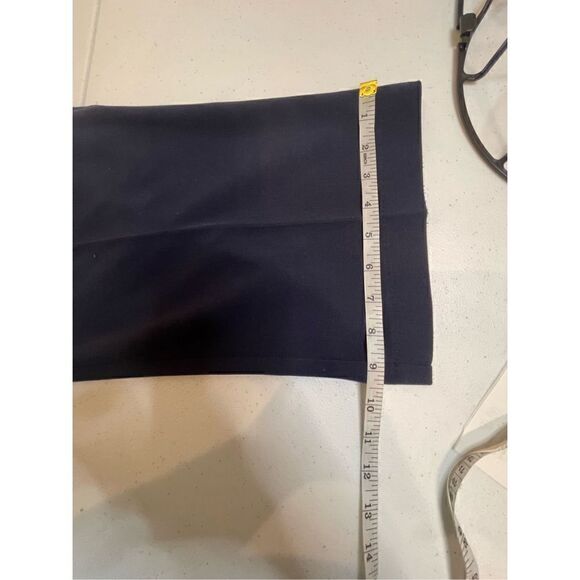 Christopher & Banks size 12 short navy dress pants elastic waist - Picture 5 of 8